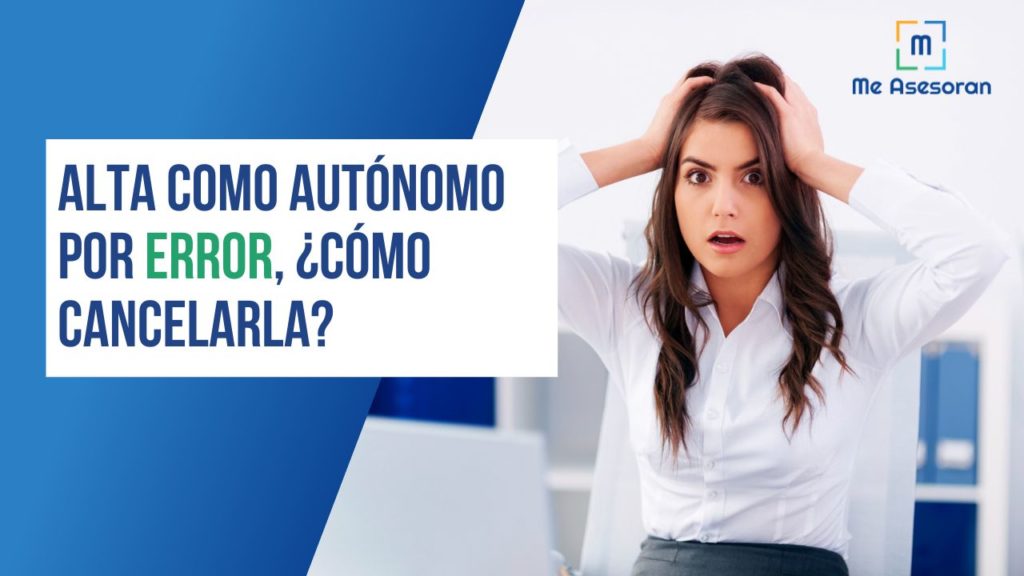 cancelar alta autónomo por error